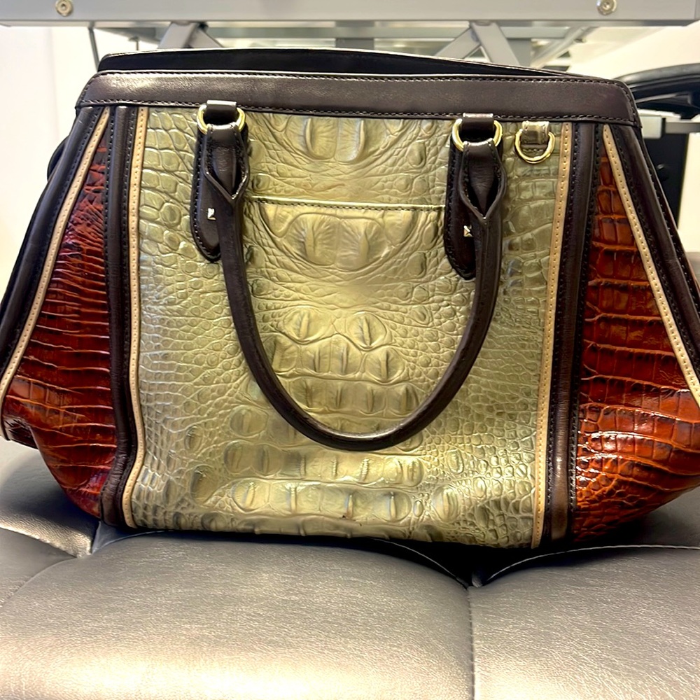 Brahmin multi colored Satchel